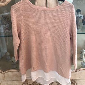 NWT- Limited M BLUSH pink lightweight sweater
